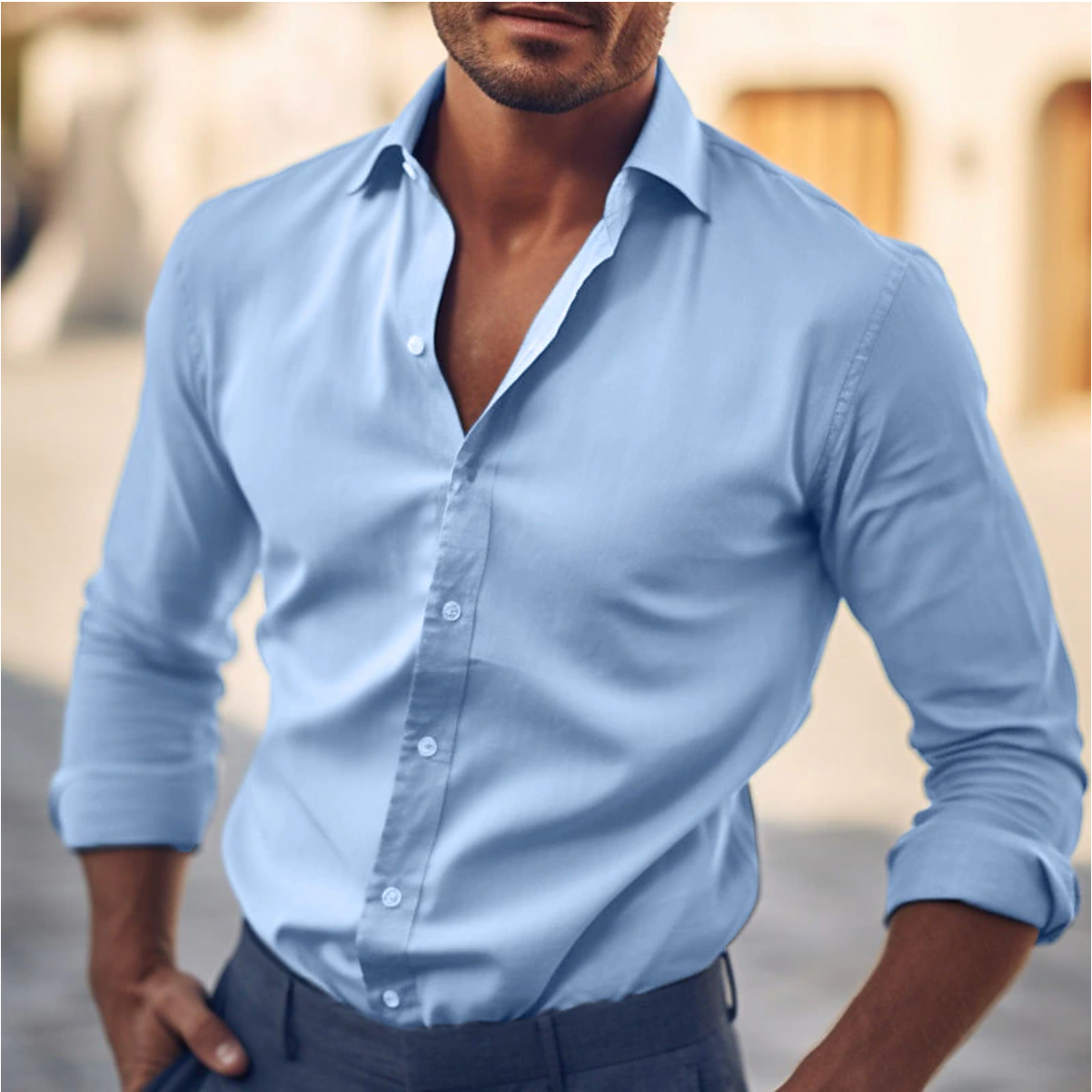 Herrenhemd Klassisch Slim Fit Modern - BerlinGlamour