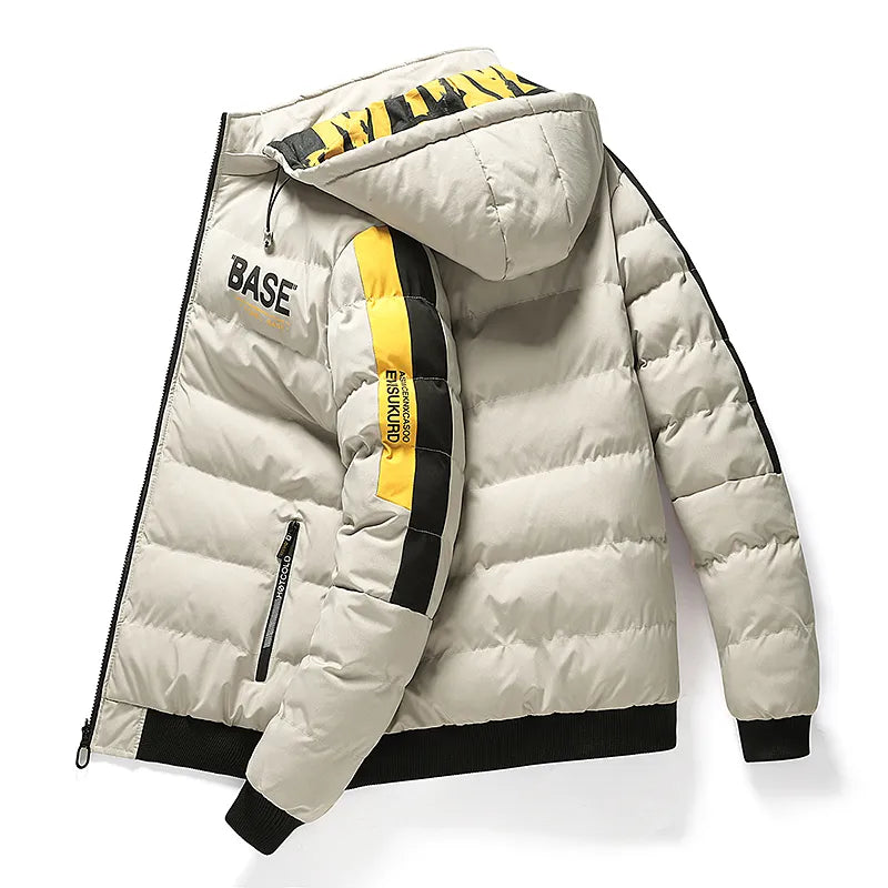 Herren Winterjacke Daunen gefüllt Warm Isoliert