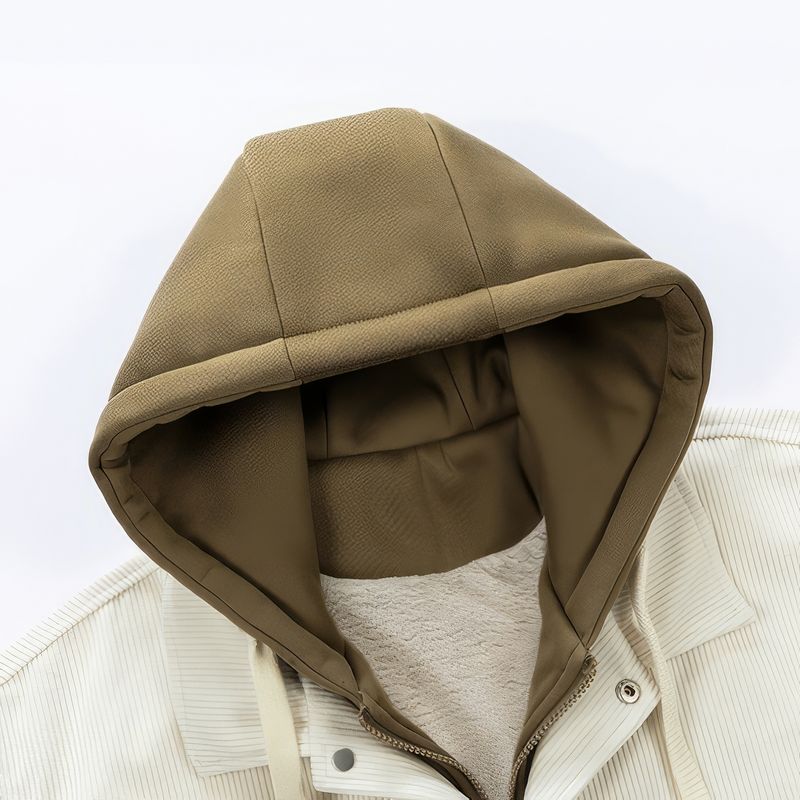 Herren Kapuzenjacke Gefüttert Warm Isoliert