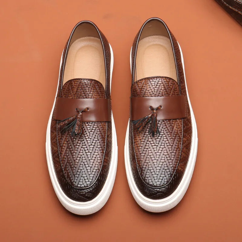 Leder Loafer Herren Schuhe Elegante Slipper