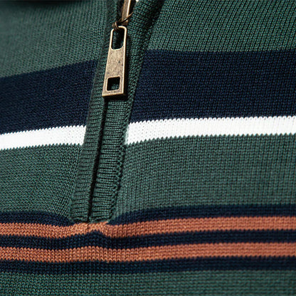 Herren Strickpullover Reißverschluss Modern Warm