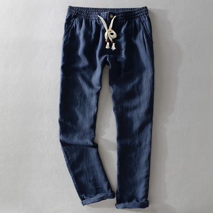 Bequeme Herrenhose Elastisch Leinen