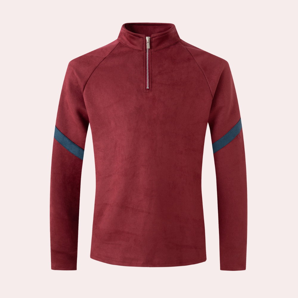 Herren Pullover Wollmischung Elegent Schwarz