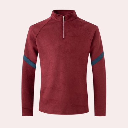 Herren Pullover Wollmischung Elegent Schwarz