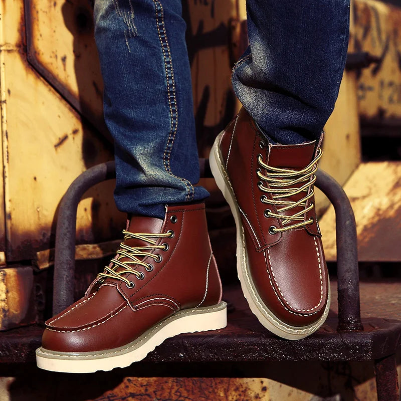 Herren Winterstiefel Warm Isoliert Robust