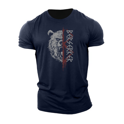 Herren T-Shirt Kurzarm Baumwolle Leicht Modern