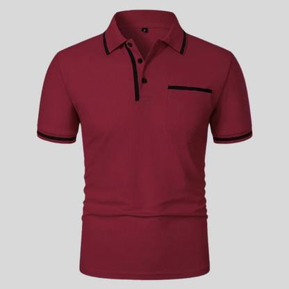 Herren Poloshirt Kurzarm Klassisch Slim Fit