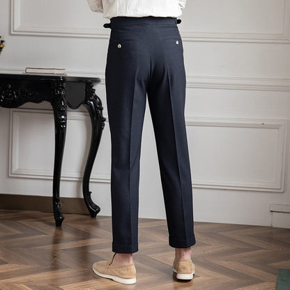 Herren Businesshose Bequem Slim Fit Modern