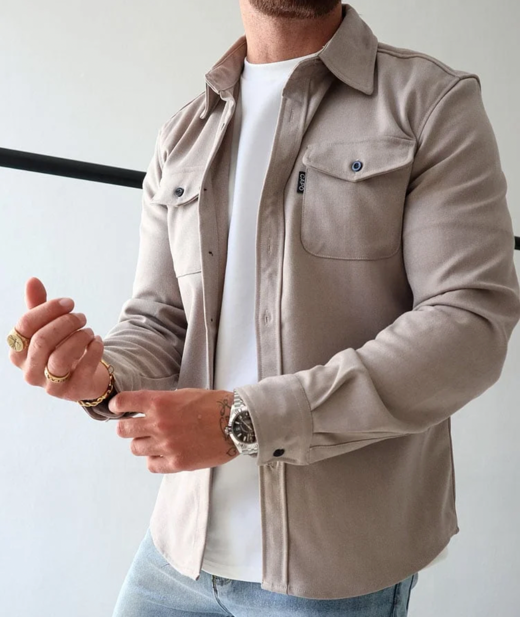 Herren Hemd Button Up Umlegekragen Baumwolle - BerlinGlamour
