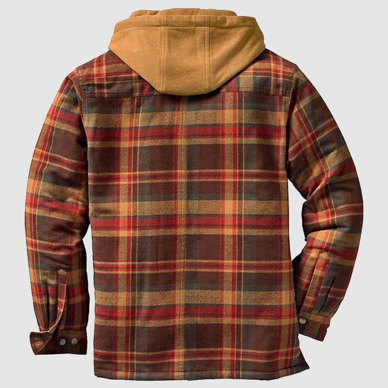 Überziehjacke | Kariert | Kapuzenjacke | Steppfutterjacke | Herrenjacke-Chaps Herrenmode