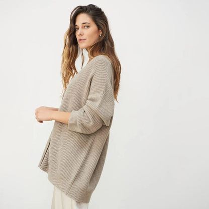 Großer Damen-Cardigan Oversized Weich