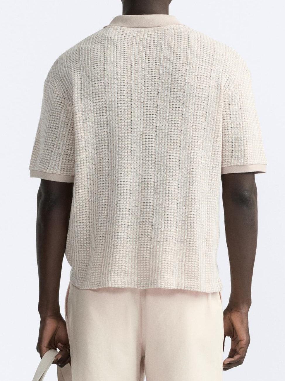 Strick-Polo Reißverschluss Herren Sportlich Modern