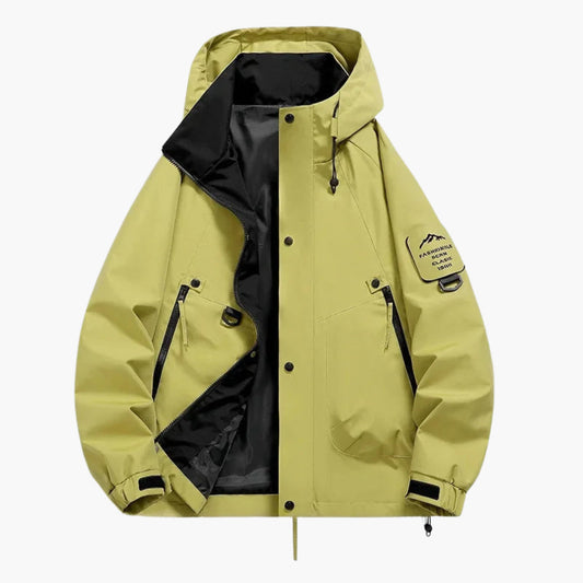 Unisex Kapuzen Skijacke mit verstellbarem Schnitt und langen Ärmeln 0