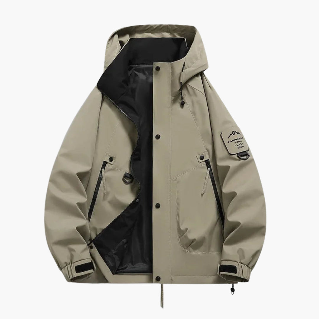 Unisex Kapuzen Skijacke mit verstellbarem Schnitt und langen Ärmeln 4