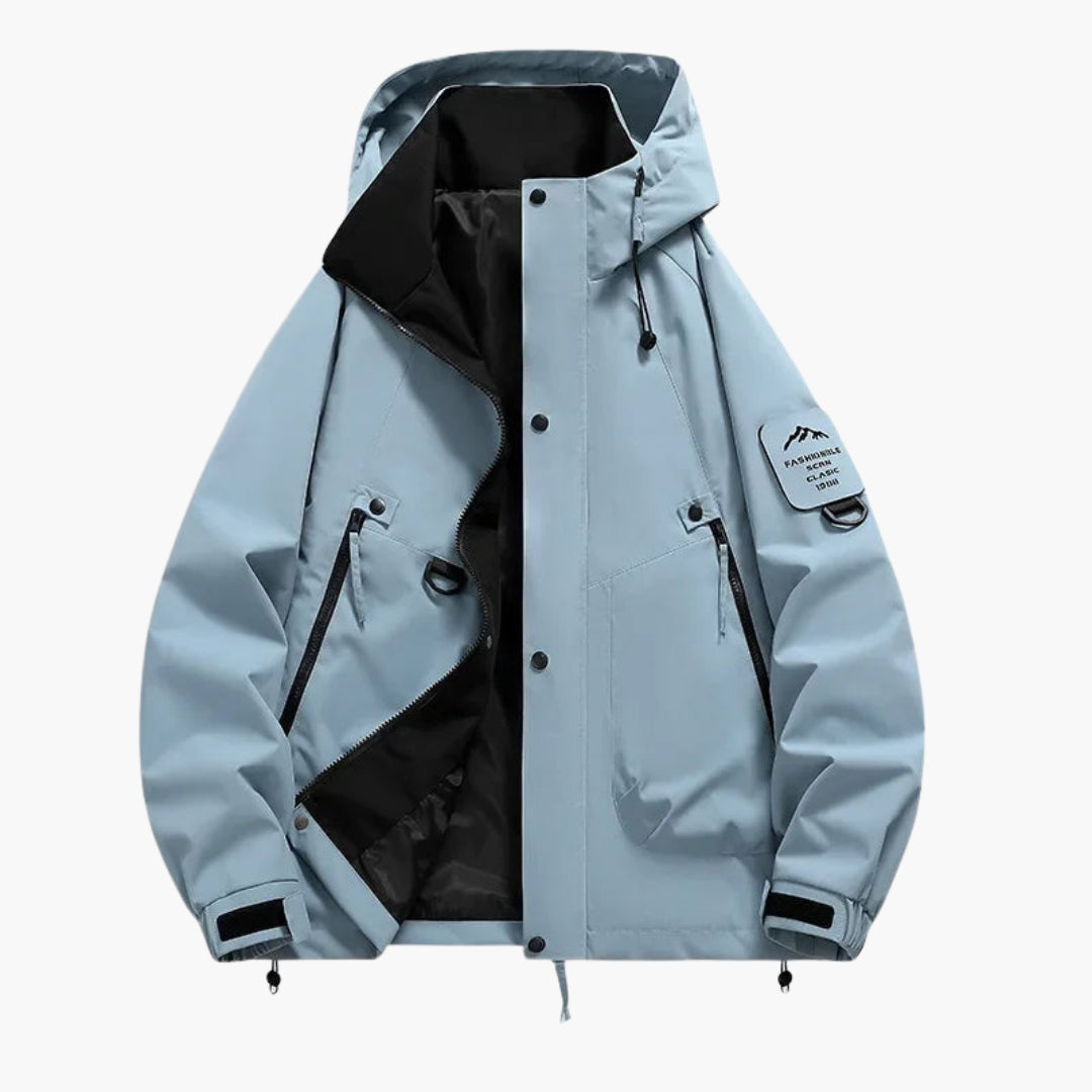 Unisex Kapuzen Skijacke mit verstellbarem Schnitt und langen Ärmeln 5