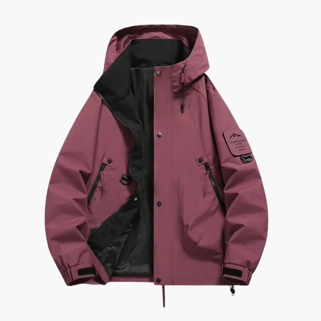 Unisex Kapuzen Skijacke mit verstellbarem Schnitt und langen Ärmeln 7
