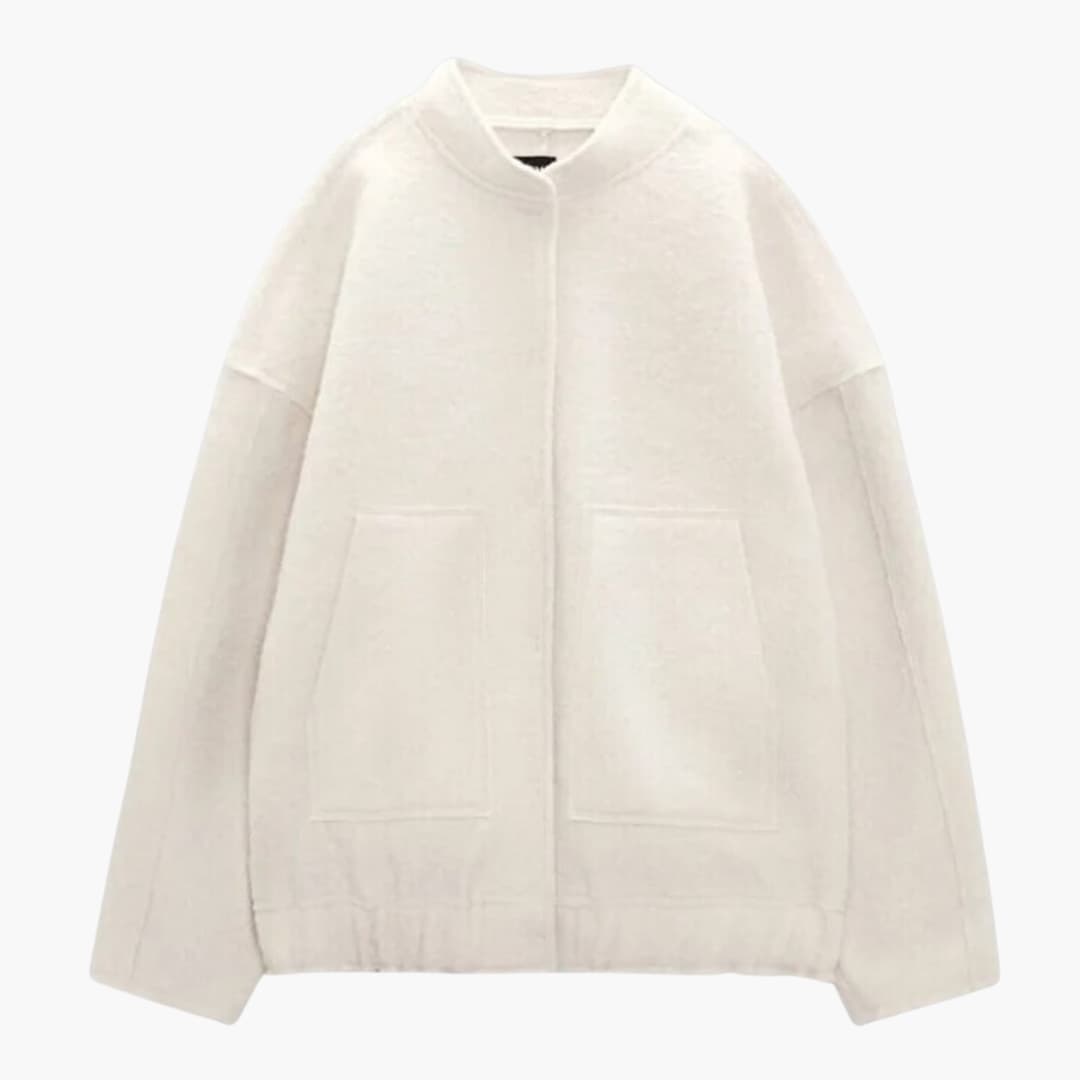 Unisex Oversized Jacke mit offener Front 0
