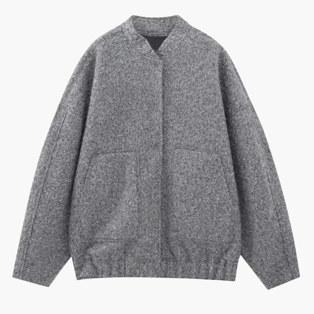 Unisex Oversized Jacke mit offener Front 1