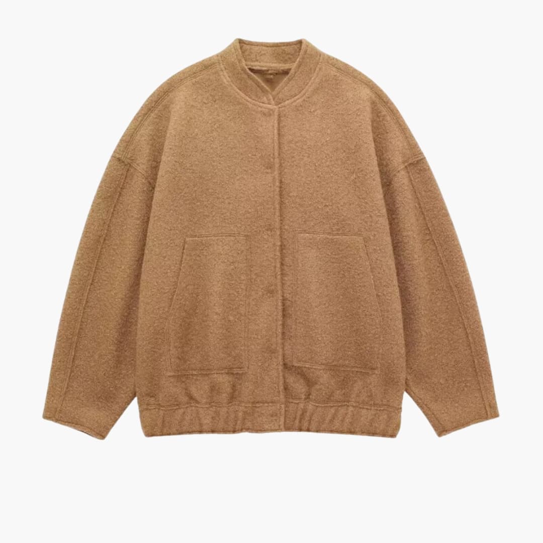 Unisex Oversized Jacke mit offener Front 2
