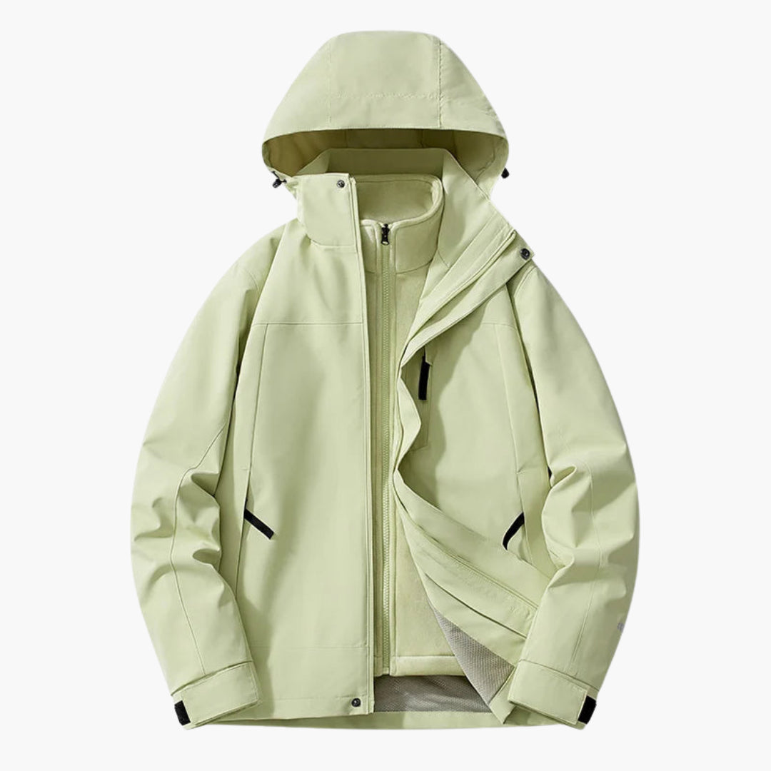 Unisex Skijacke mit verstellbarer Kapuze und praktischen Taschen 5