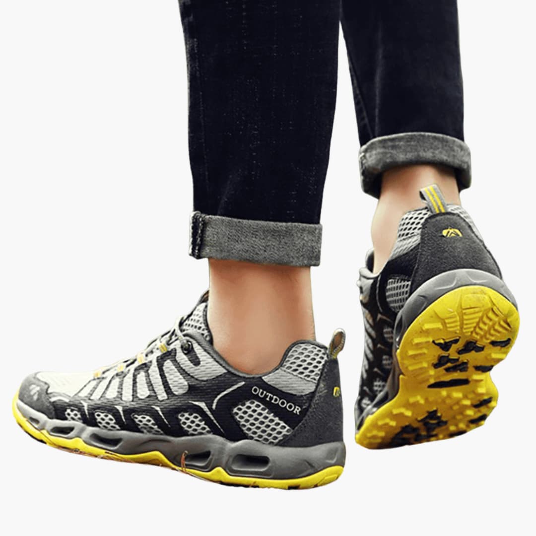 Unisex Wanderschuhe mit Mesh Obermaterial und strukturierter Sohle 1