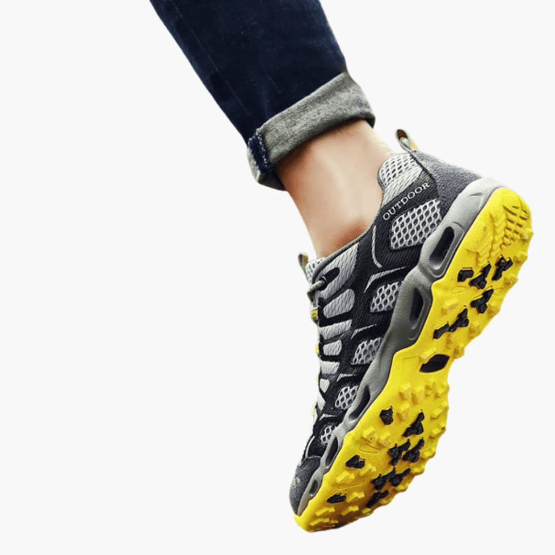 Unisex Wanderschuhe mit Mesh Obermaterial und strukturierter Sohle 2