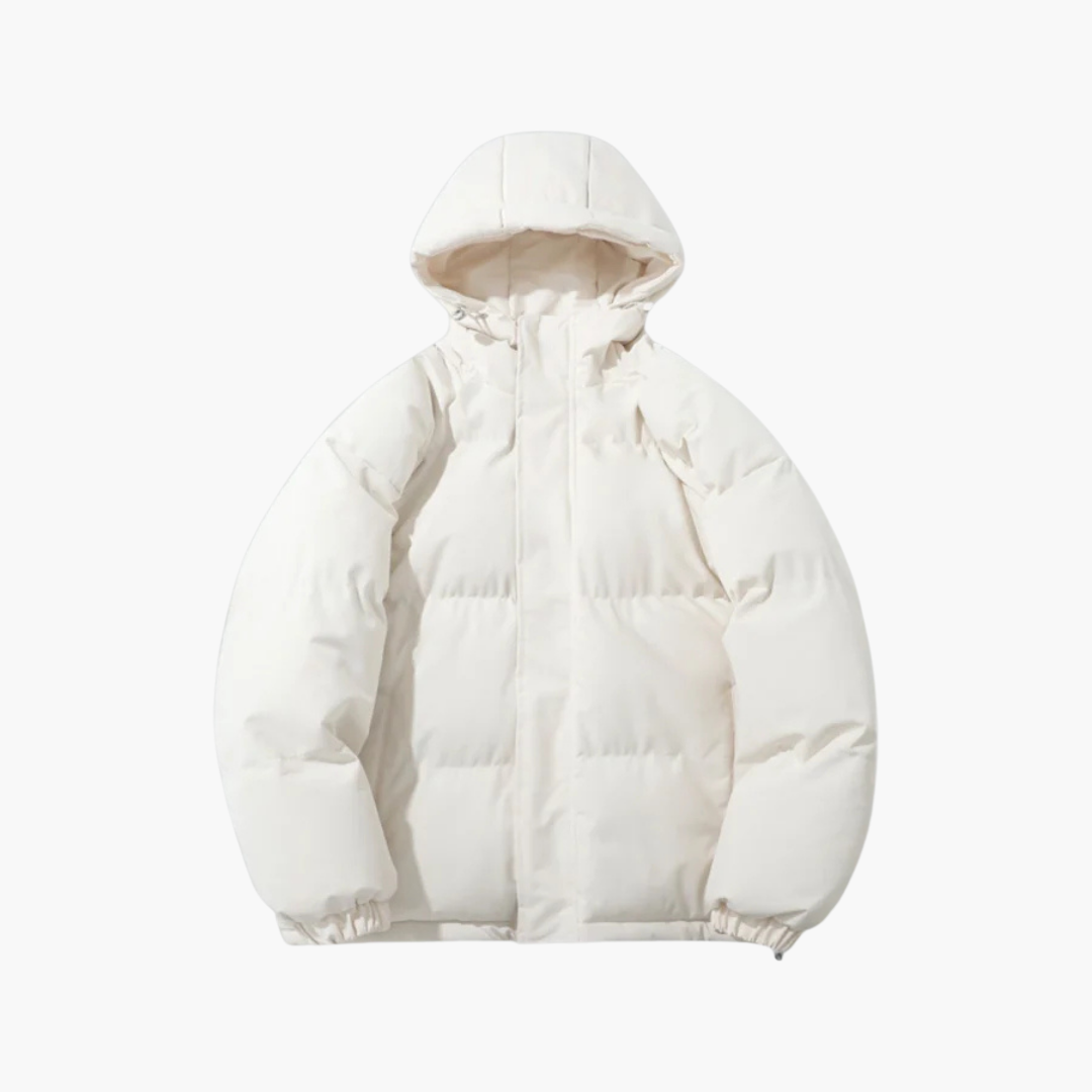 Unisex Winterjacke mit Kapuze und Reißverschluss 4