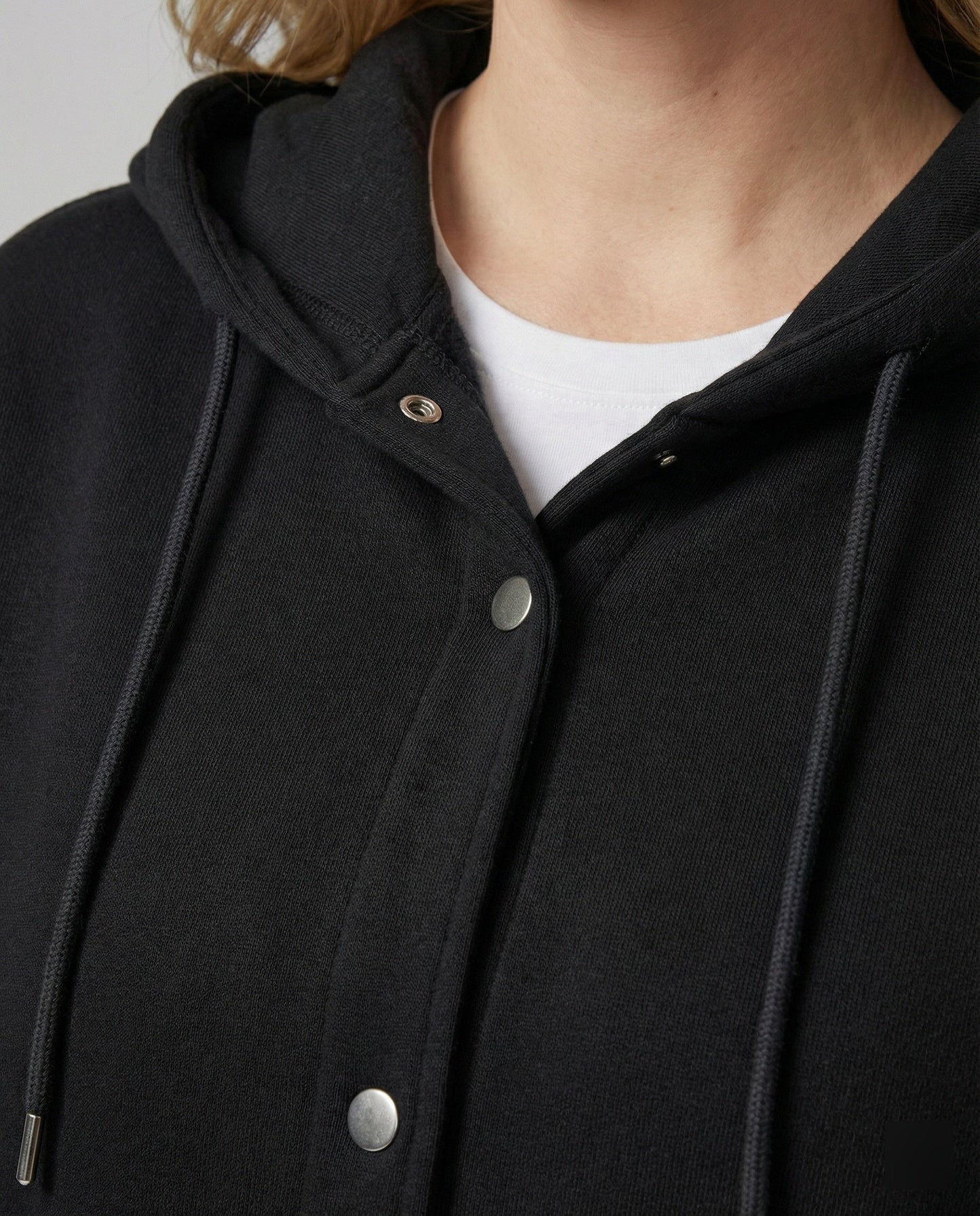 Große Kapuzenjacke Oversize mit Raglanärmeln und versteckten Taschen