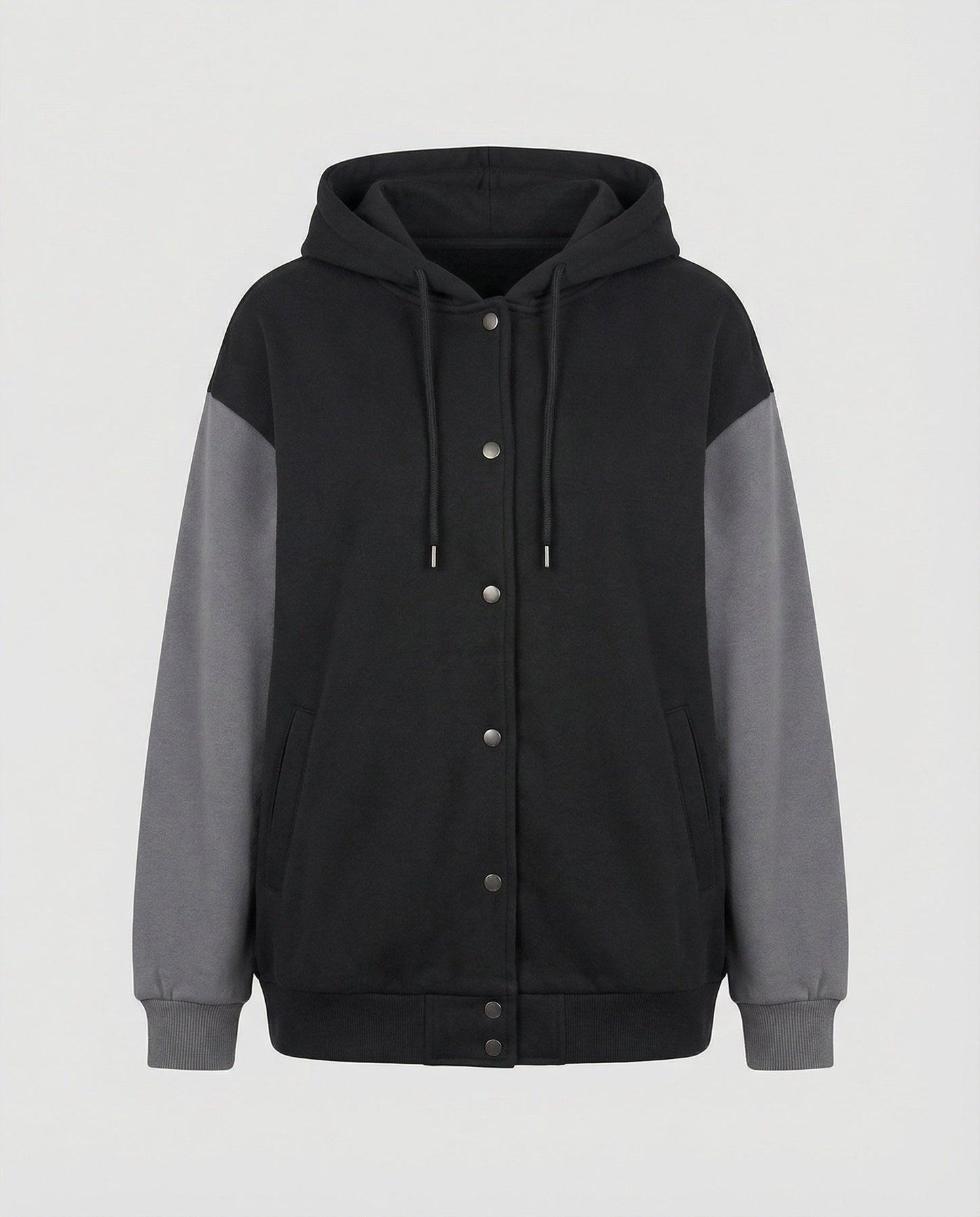 Große Kapuzenjacke Oversize mit Raglanärmeln und versteckten Taschen