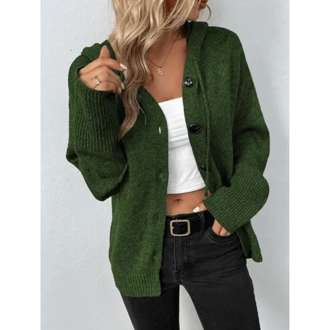 Dünne Strickjacke Frauen Leicht Knopf Oberteil
