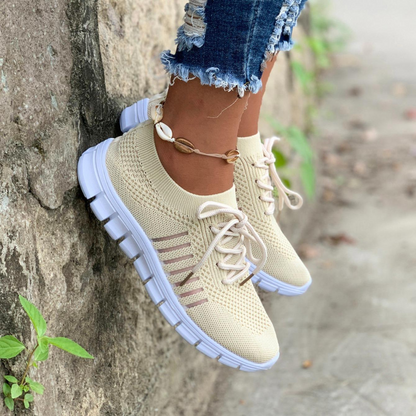 Damen Sneaker Weich Sohle Bequem Sportlich