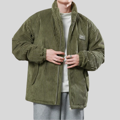 Herren Cordjacke Stilvoll Braun Modern