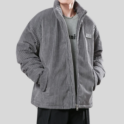 Herren Cordjacke Stilvoll Braun Modern