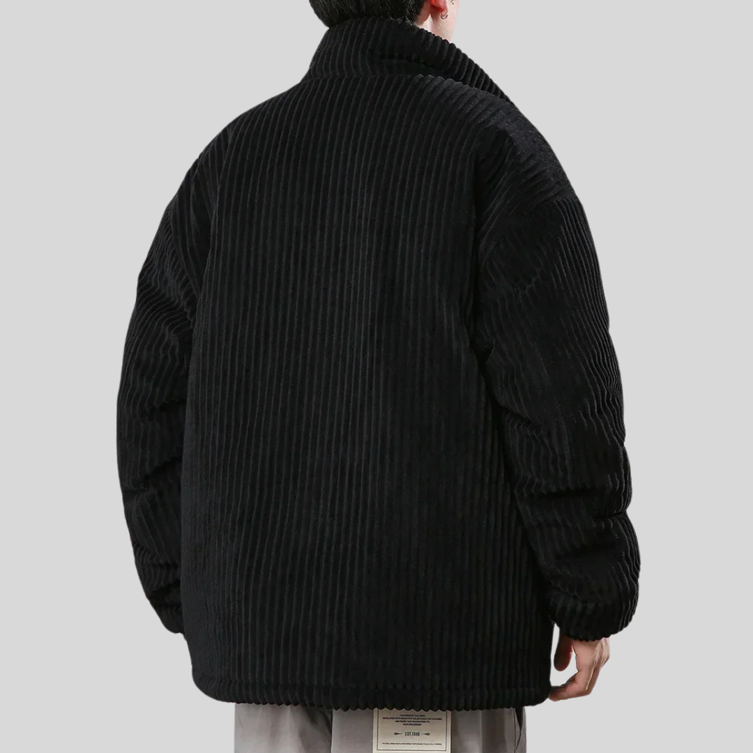 Herren Cordjacke Stilvoll Braun Modern