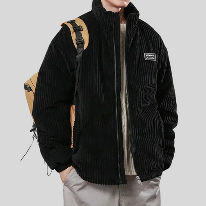 Herren Cordjacke Stilvoll Braun Modern