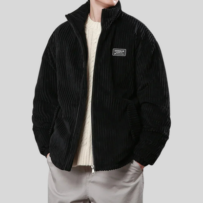 Herren Cordjacke Stilvoll Braun Modern