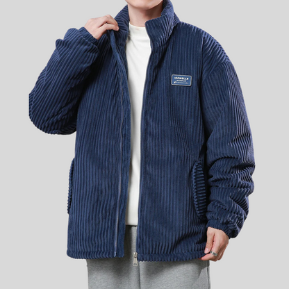 Herren Cordjacke Stilvoll Braun Modern