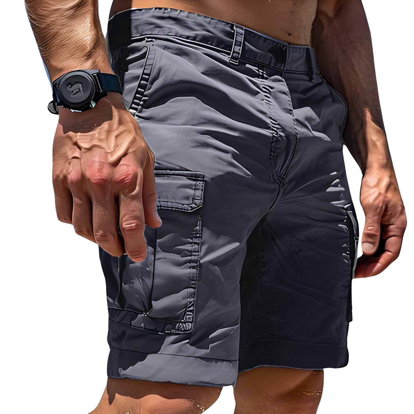 Kurze Cargo-Hose für Herren Bequem Freizeit