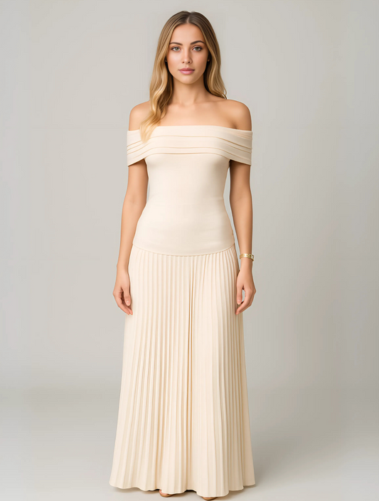 Elegantes Damen Maxi Kleid Hochzeitsgastkleid Lang - BerlinGlamour