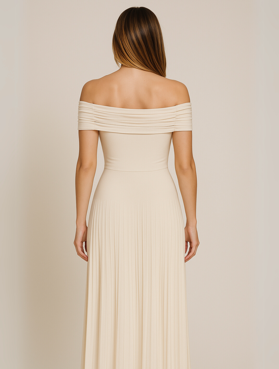 Elegantes Damen Maxi Kleid Hochzeitsgastkleid Lang