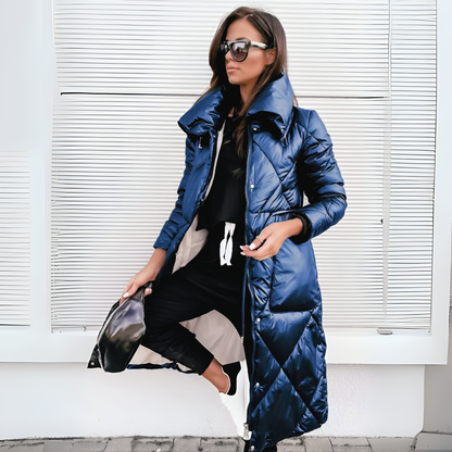 Lange gefütterte Winterparka Damen
