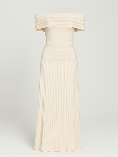 Elegantes Damen Maxi Kleid Hochzeitsgastkleid Lang