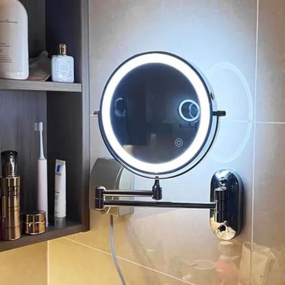 LED Make-up Spiegel Doppelseitig mit hellem Licht