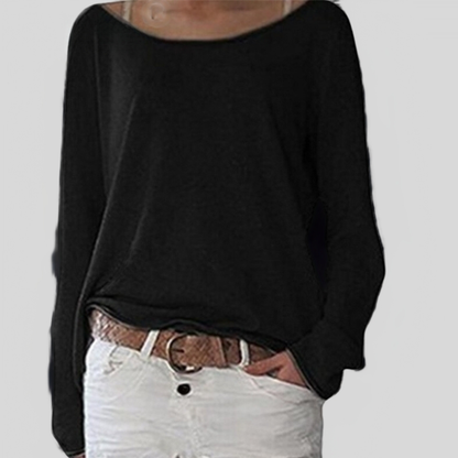 Damen Rundhalspullover Leicht Bequem Modern