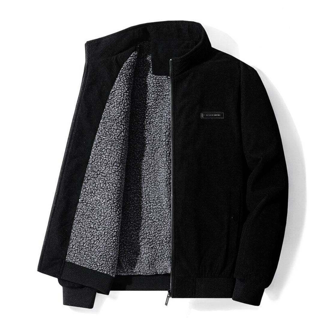 Sherpa Jacke Warm Leopold Winterjacke
