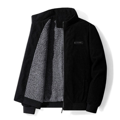 Sherpa Jacke Warm Leopold Winterjacke