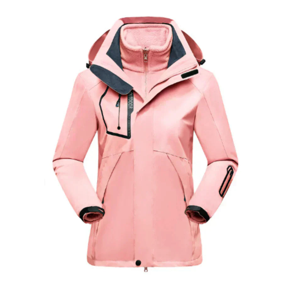 Damen Winterjacke Warm Kapuze Wasserdicht