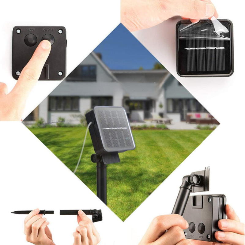 Solar Lichterkette Wasserdicht 12m 100 LED