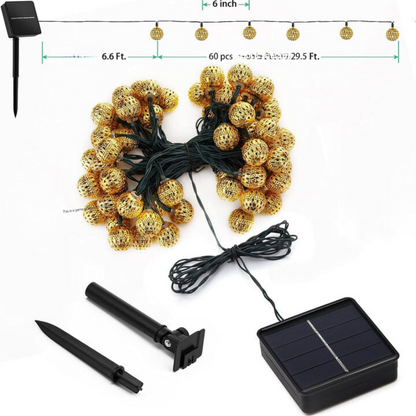 Solar Lichterkette Wasserdicht 12m 100 LED