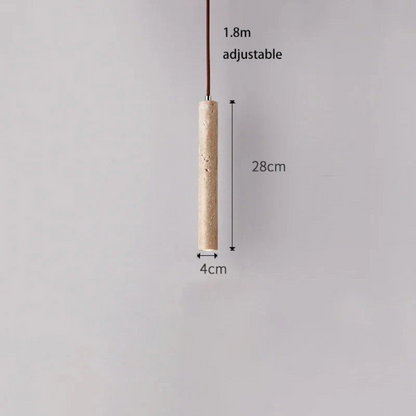 Moderne LED Kronleuchter Travertin Minimalistisch Dimmbar